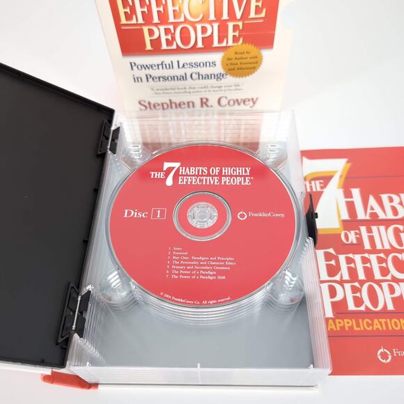 The 7 Habits of Highly Effective People 13 CDs AUDIO BOOK by Stephen Covey - GUC - Picture 7 of 15